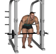 Row - Bent Knee Smith Machine Wide